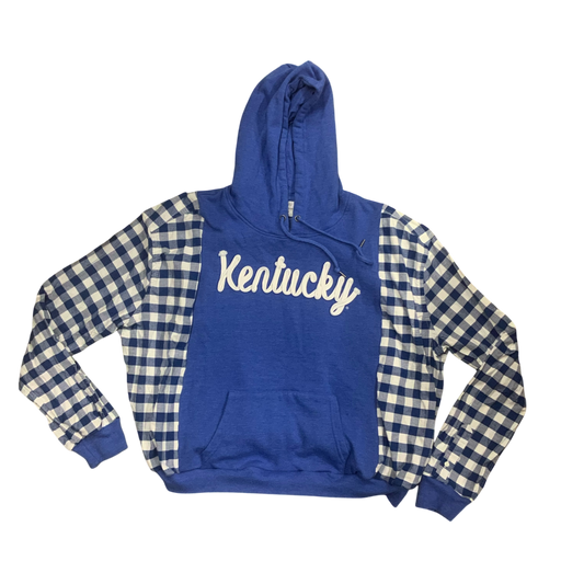 Upcycled OOAK Kentucky Hoodie KY Wildcats