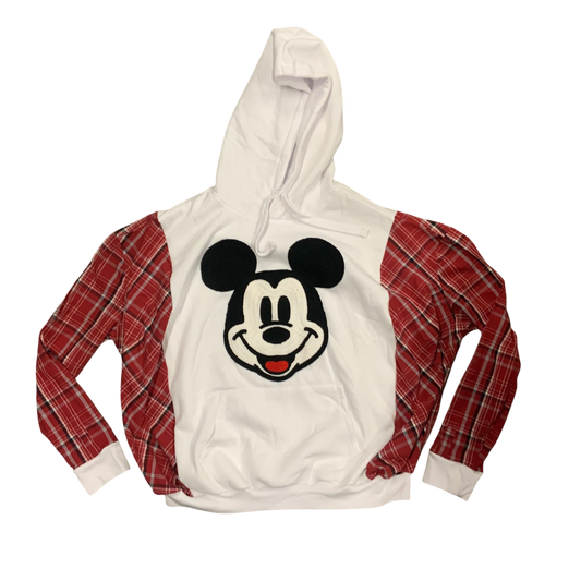 Upcycled OOAK Mickey Mouse - Mouse Ears Hoodie