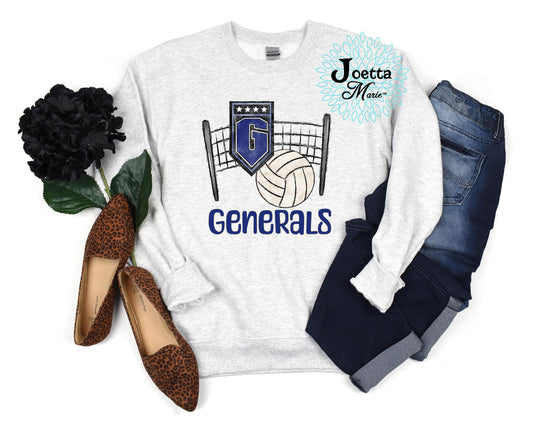 TNHS Generals volleyball Sweatshirt