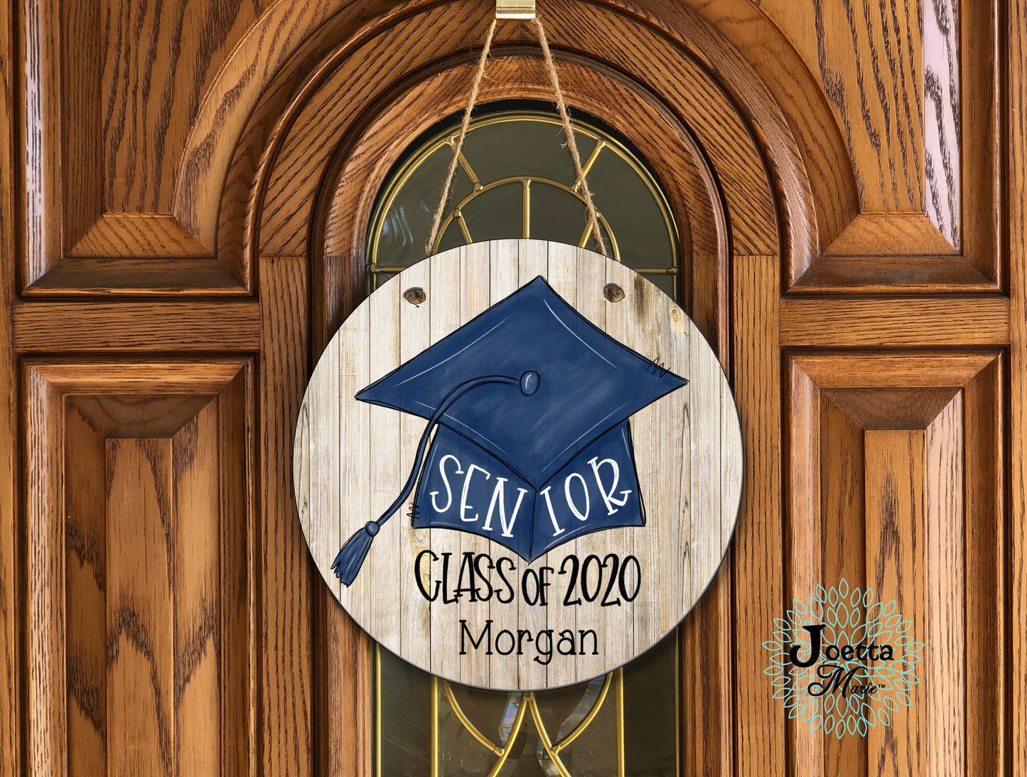 Graduate class of 2020 wooden door hanger