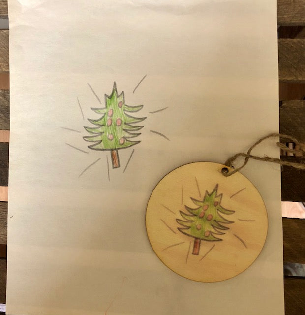 Your child's art Ornament