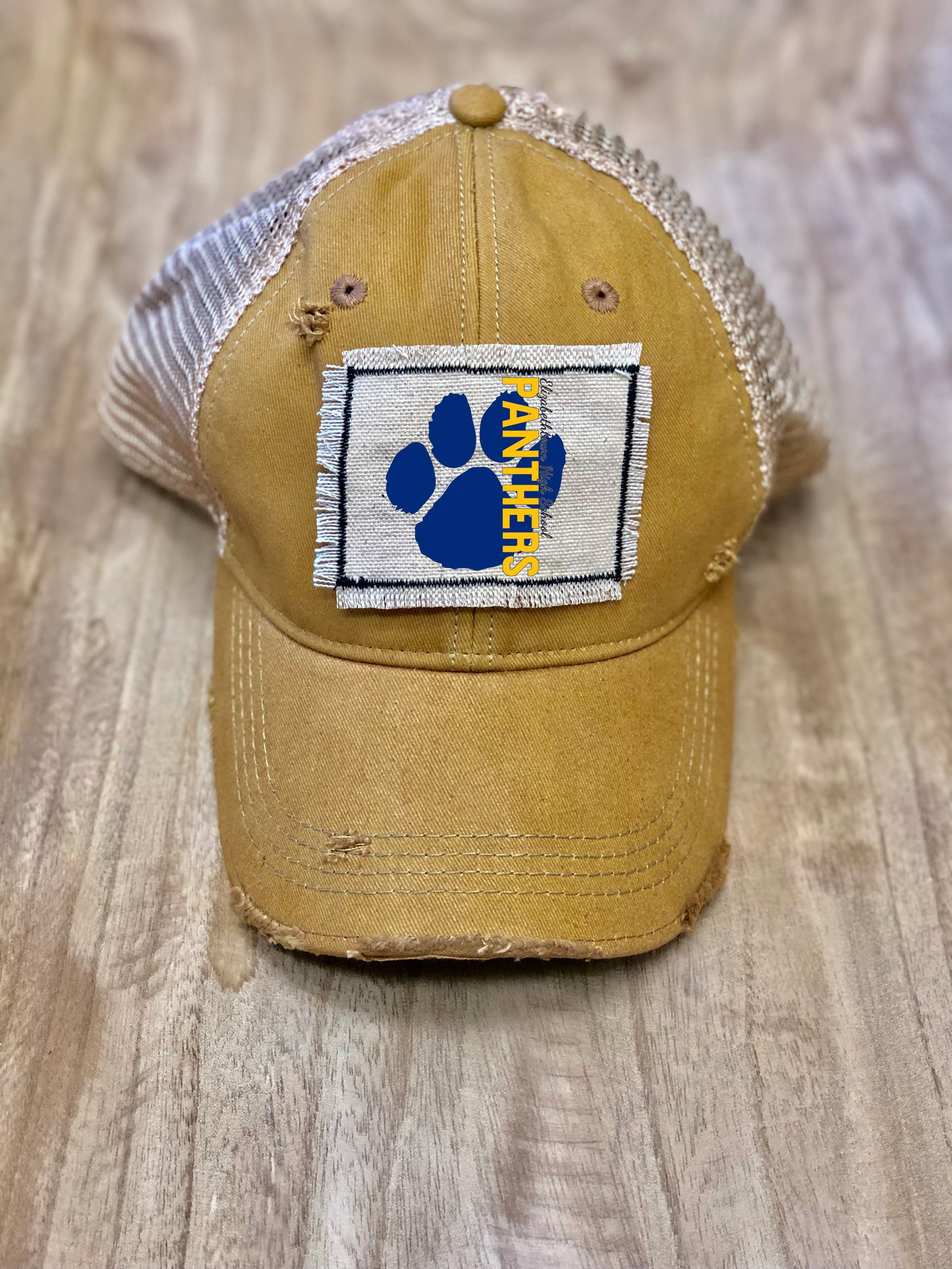 Distressed Patch Hat/Panthers Volleyball