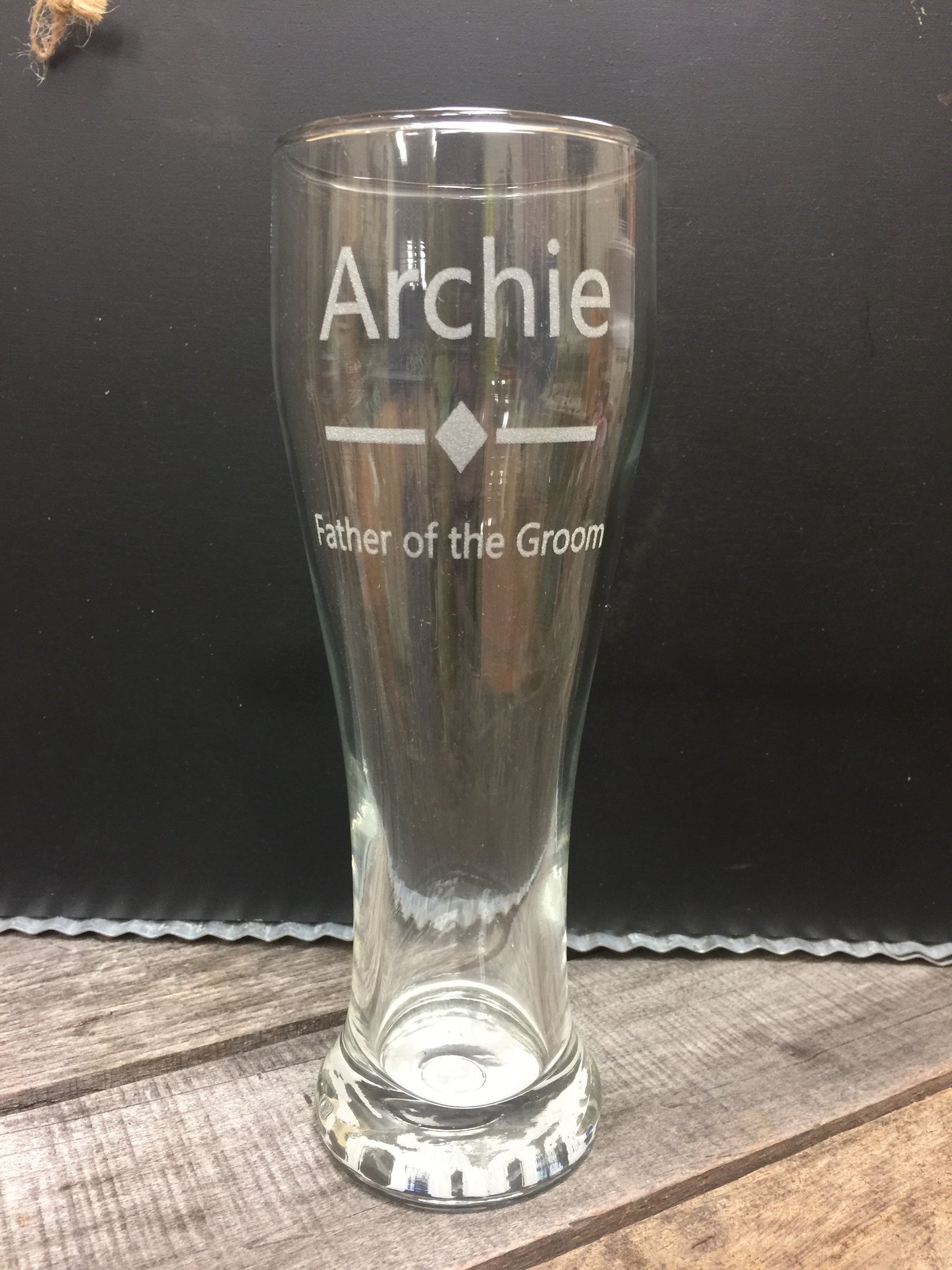 Personalized beer glass