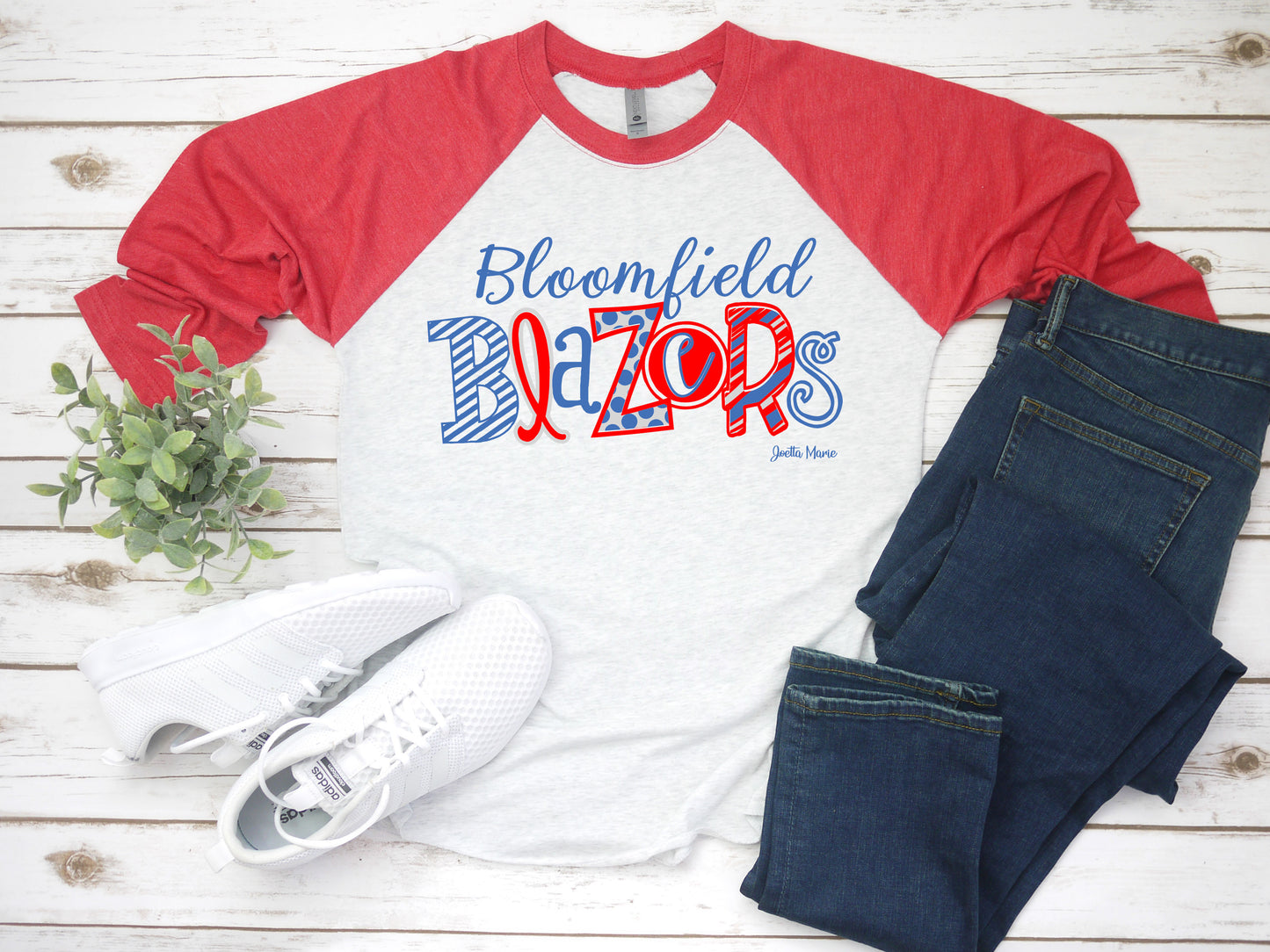 Bloomfield Blazers 3/4 raglan
