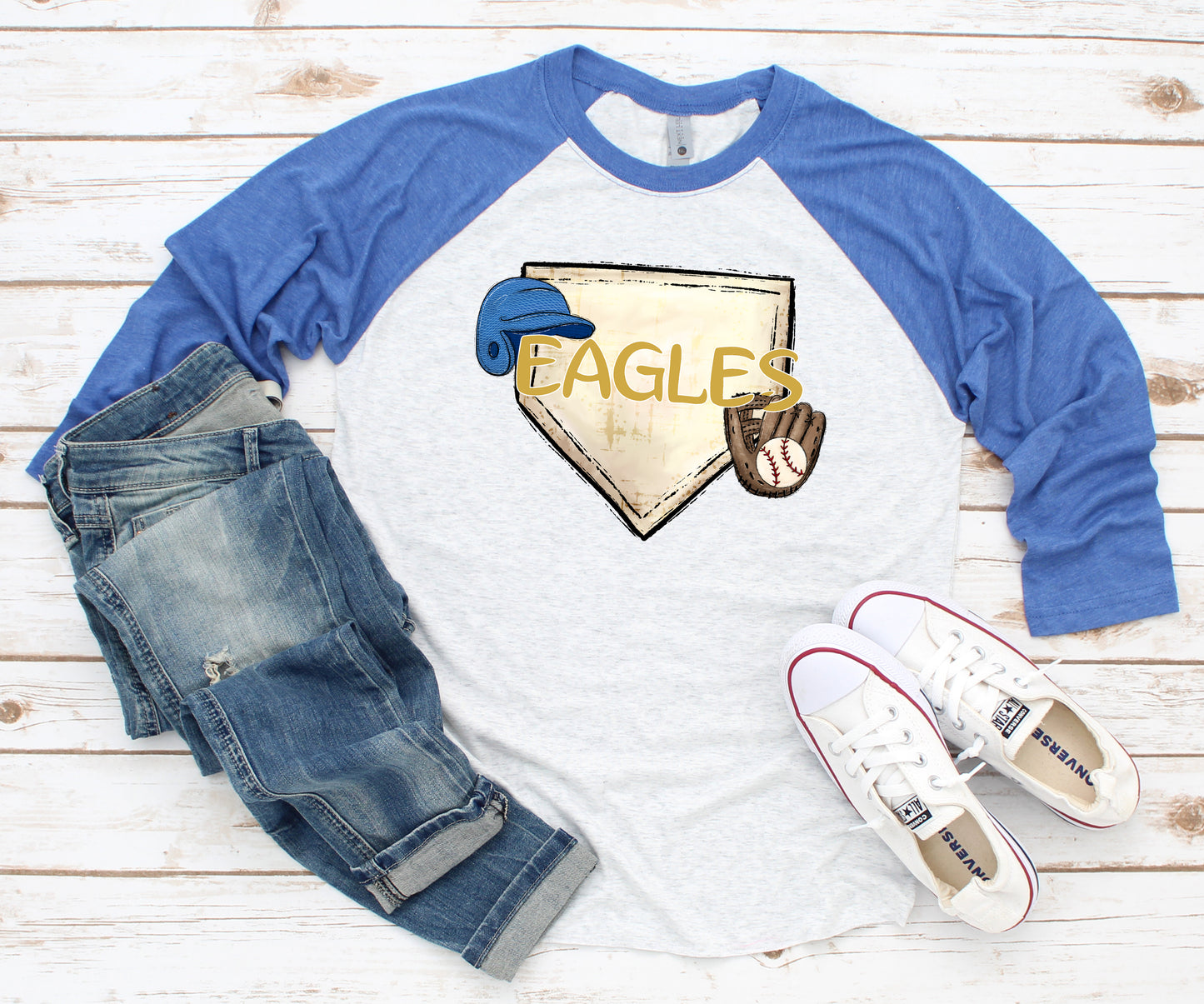 Eagles Baseball Raglan