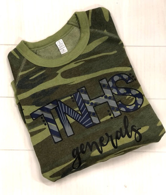 TNHS Camo Crew Sweatshirt