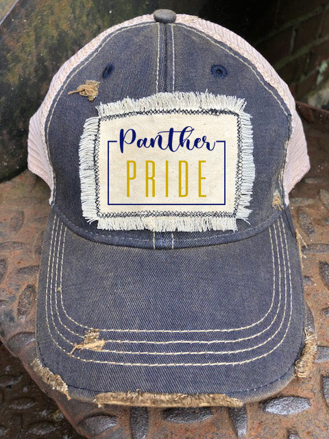 Panthers Pride Distressed Hat