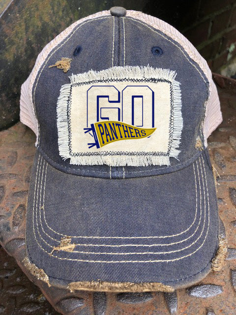 Go Panthers Pennant Distressed Hat