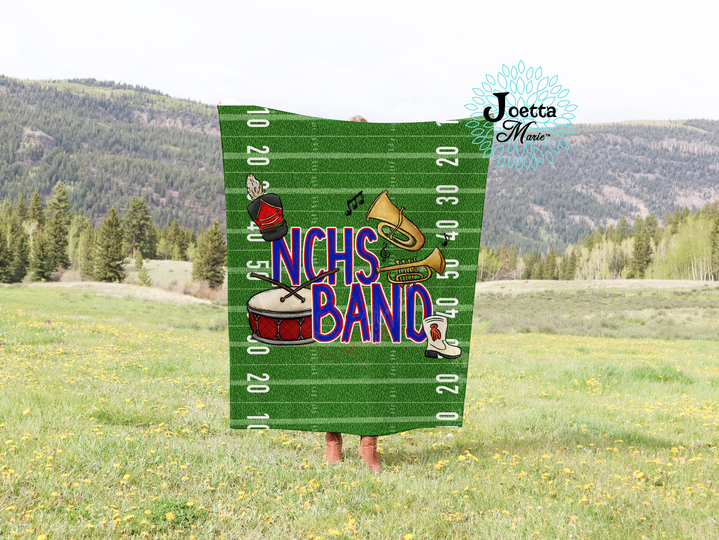 NCHS Band Velveteen Blanket