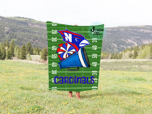 Cardinals Cheer Velveteen Blanket