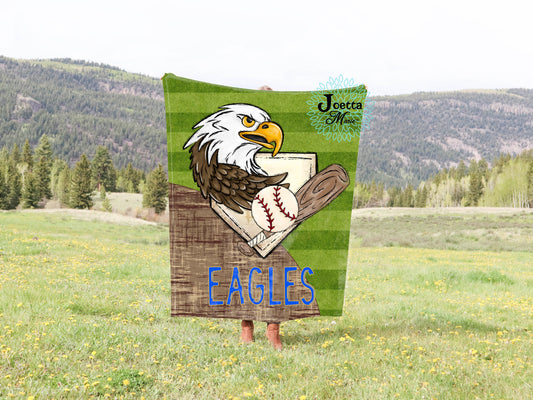 Eagles Baseball Velveteen Blanket