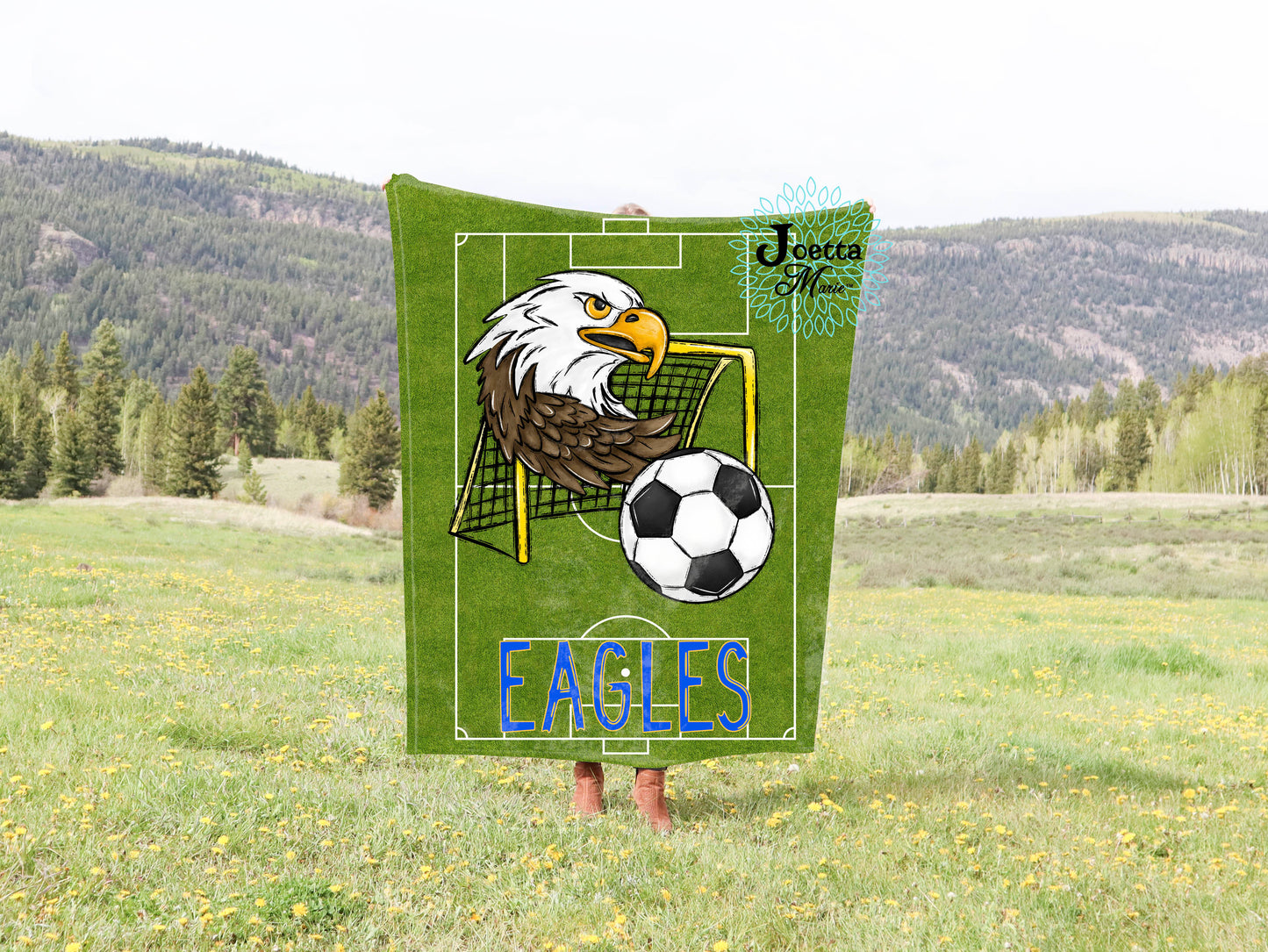 Eagles Soccer Velveteen Blanket