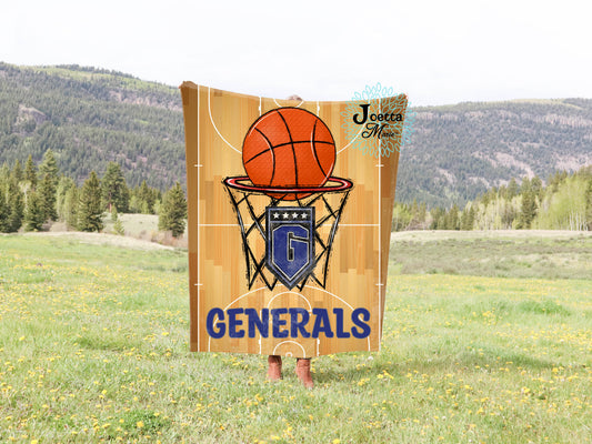 Generals Basketball Velveteen Blanket