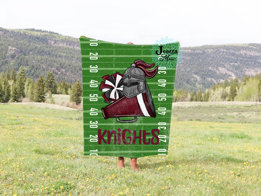 Knights Cheer Velveteen Blanket