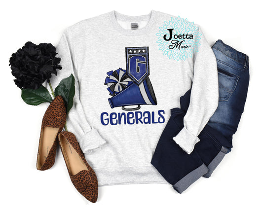 TNHS Generals Cheer Sweatshirt