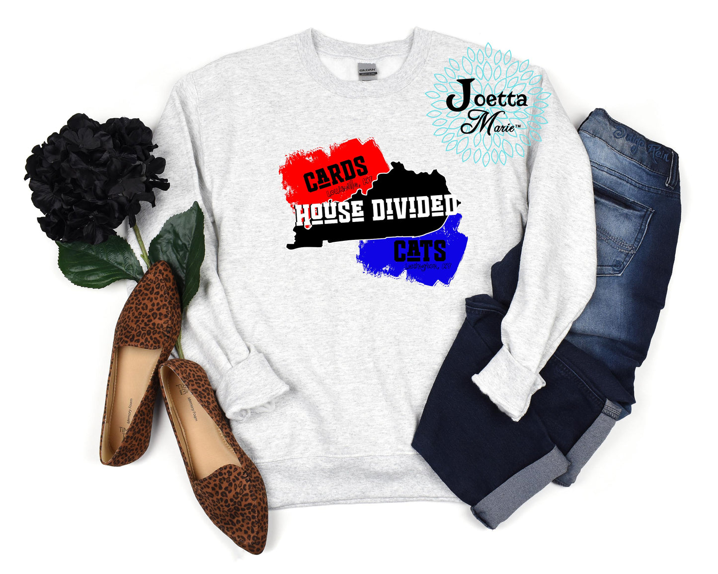 House Divided Cards and Cats Sweatshirt