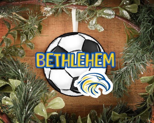 Bethlehem Eagles Soccer Ornament