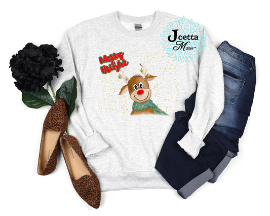 Merry & Bright Reindeer Sweatshirt