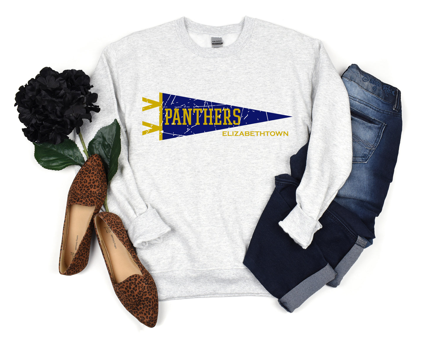 Elizabethtown Panthers Pennant Sweatshirt