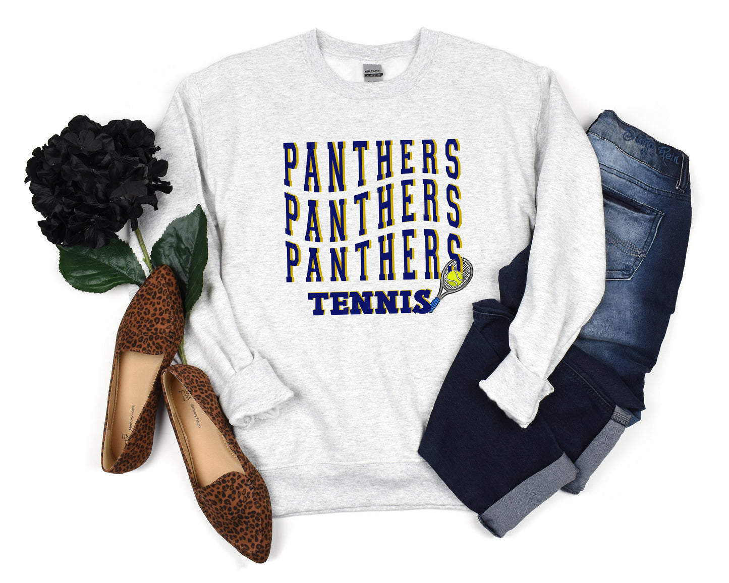 Panthers Stacked Tennis Sweatshirt