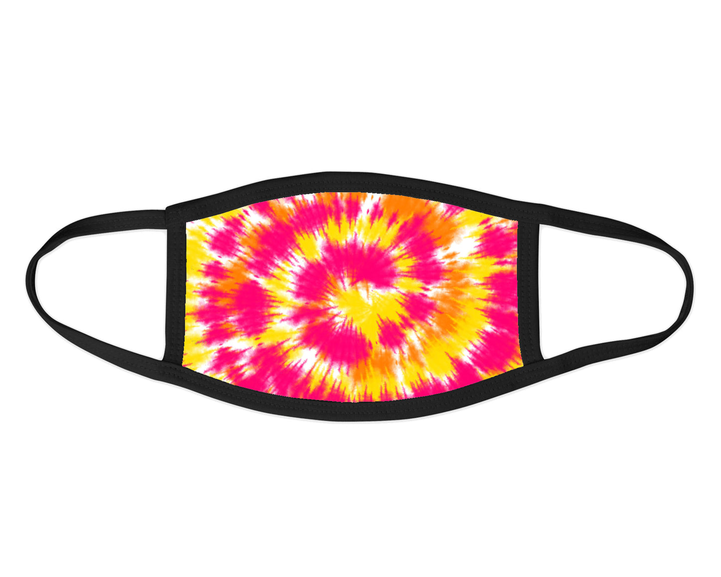 Pink, orange and yellow tie dye Face Mask