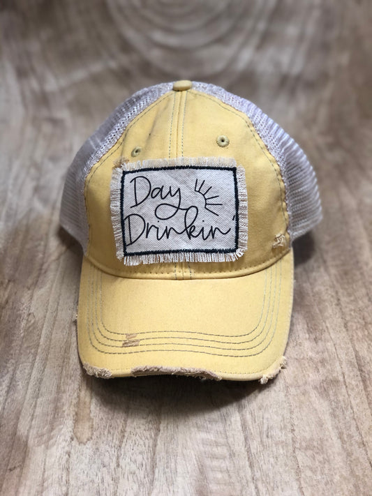 Day Drinkin distressed hat