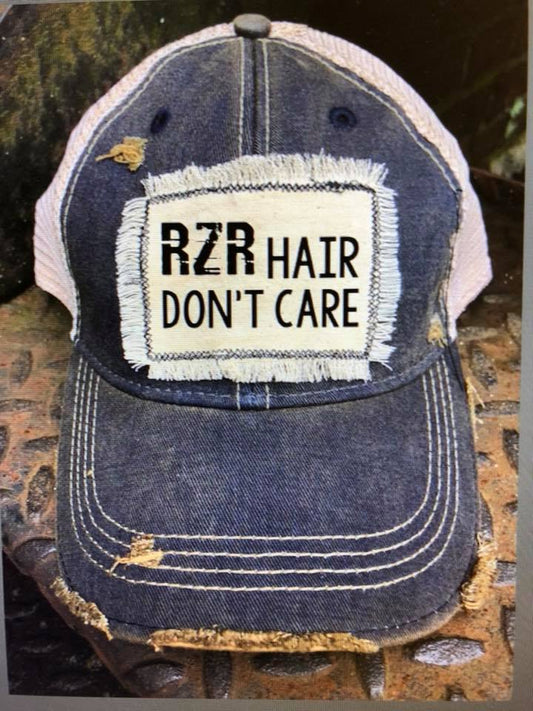 RZR Hair Don't Care Distressed Patch Hat
