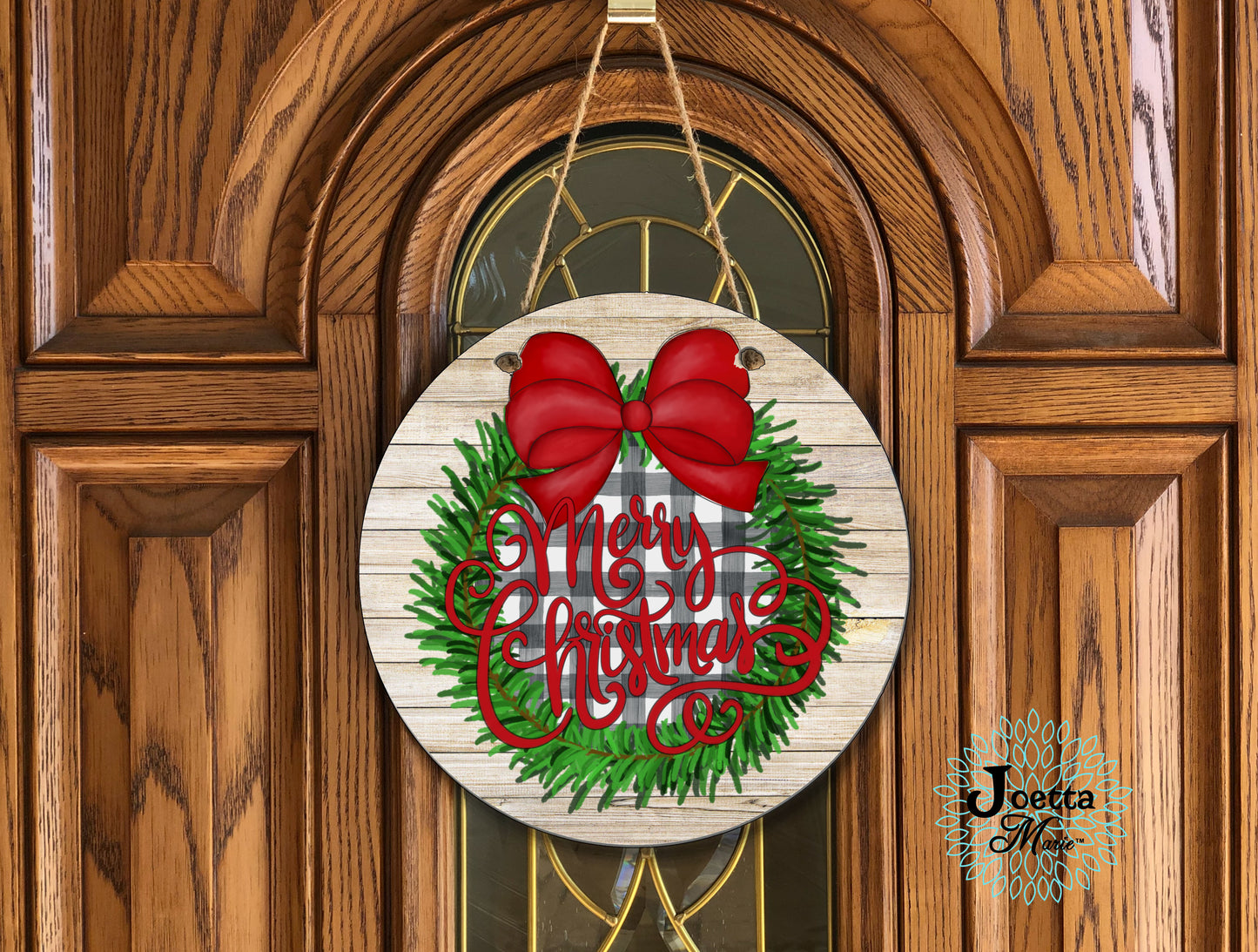 Seasonal Wooden Circle Door Hangers