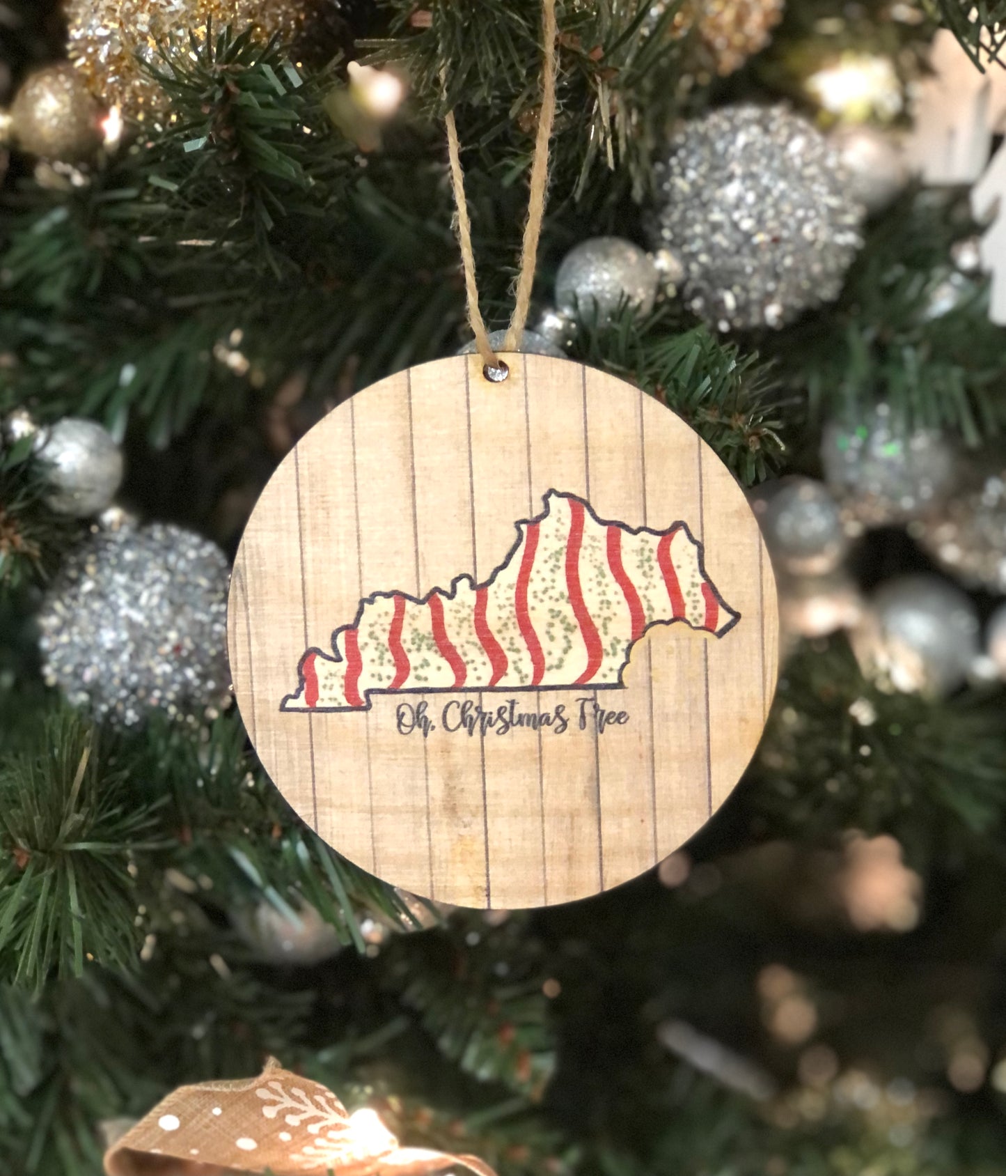 Wooden Ornament — Oh Christmas Tree