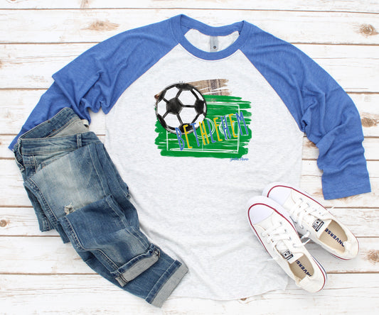 Bethlehem soccer raglan 3/4 sleeve