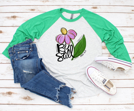 Be still raglan 3/4 sleeve raglan