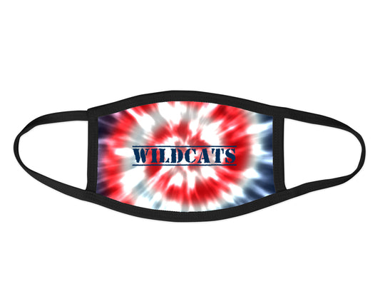 Wildcats Tie Dye Face Mask