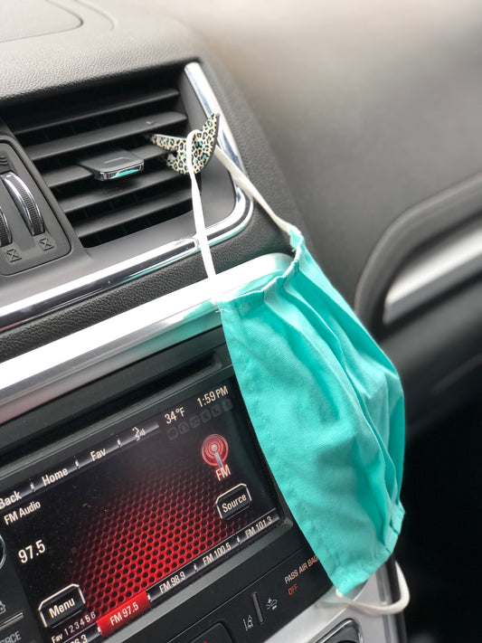 Car vent mask holder