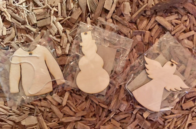 Take -n- make wooden ornaments
