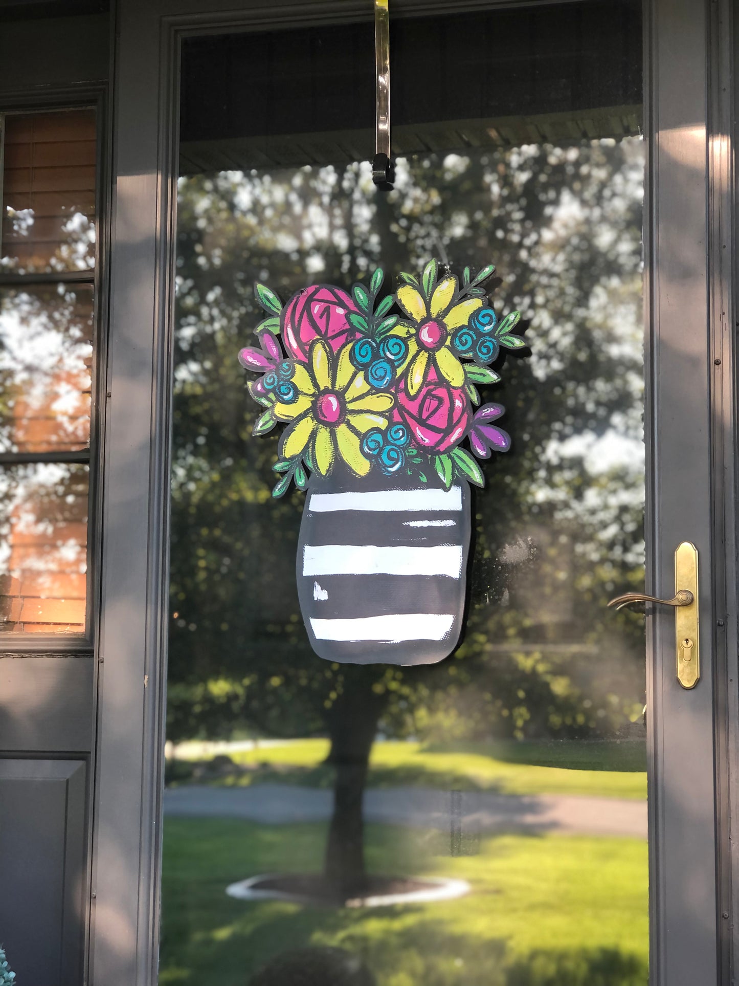 Bright Flower Door Hanger