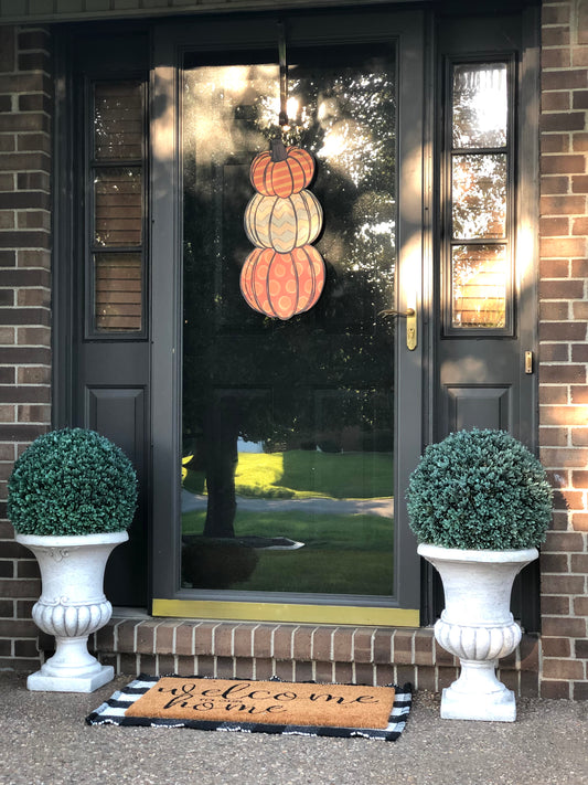 Stacked Pumpkin Door Hanger