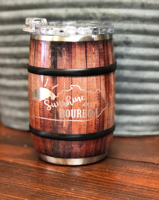 Barrel tumbler 12 oz - Kentucky Sunshine and Bourbon