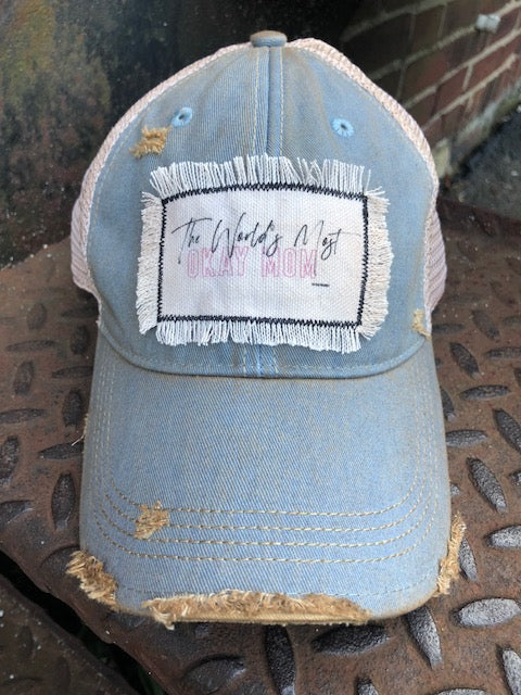 Distressed Patch Hat Felicia Delaney
