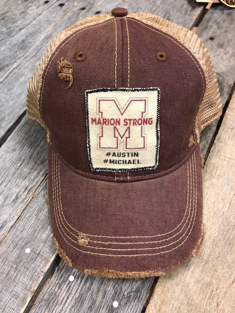 Distressed Patch Hat MARION STRONG