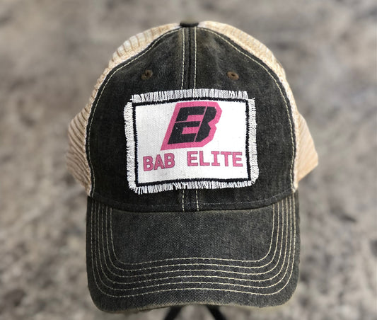 BAB ELITE DISTRESSED BLACK HAT