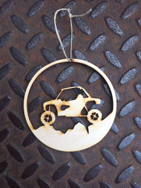 ATV wooden ornament
