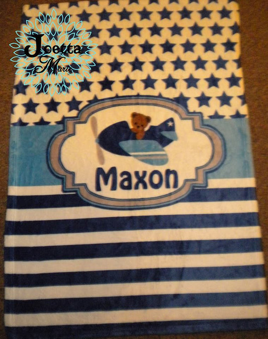 Personalized Velveteen Blanket