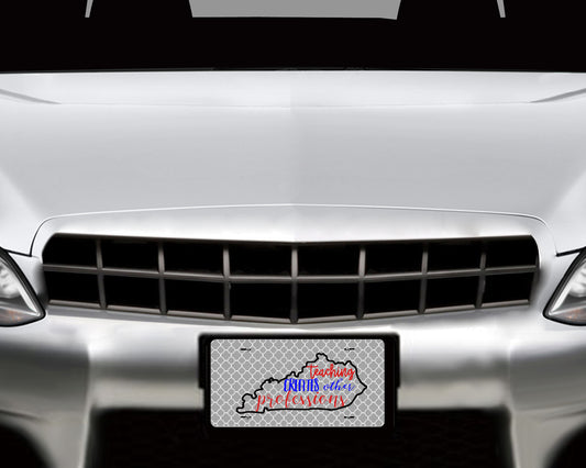 Personalized License Plate Kentucky with Teaching creates other professions