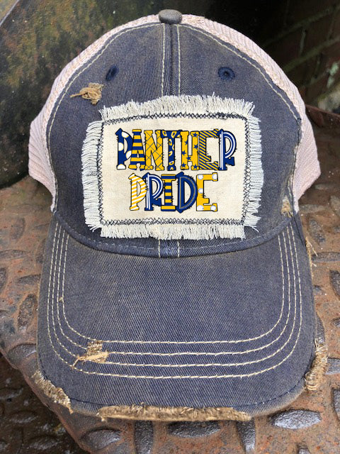 Panthers Pride Distressed Hat