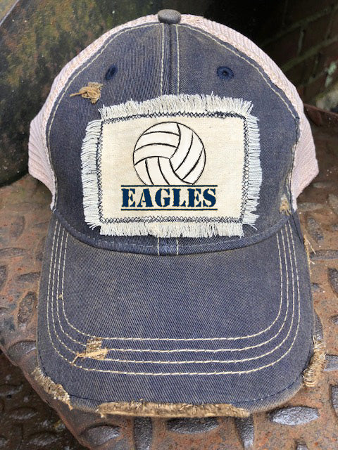 Eagles volleyball Distressed Hat