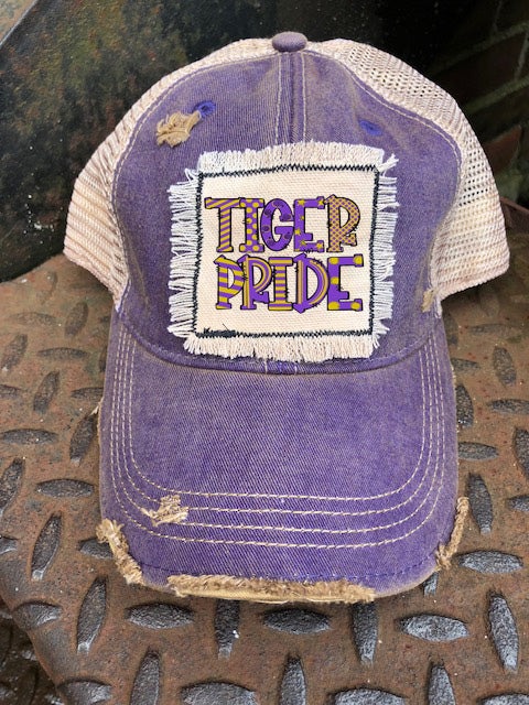 Distressed Patch Hat Tigers