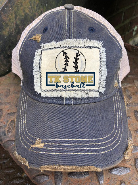 Distressed Patch Hat/TK STONE/PANTHERS