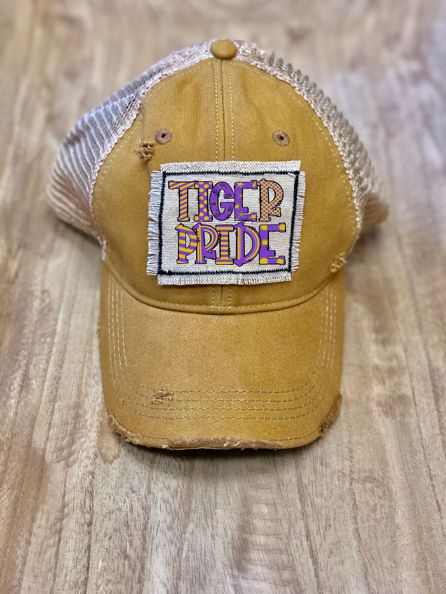 Distressed Patch Hat Tigers