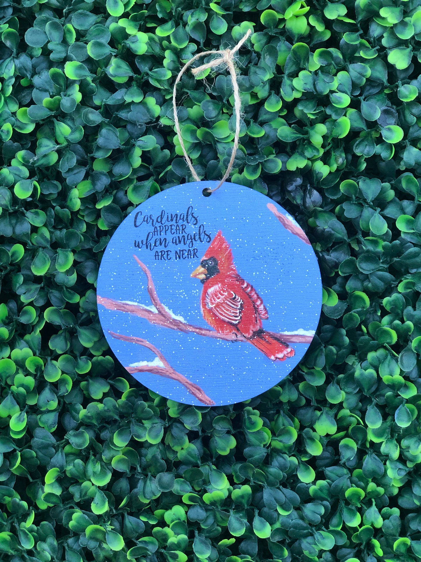 4” cardinals appear ornament