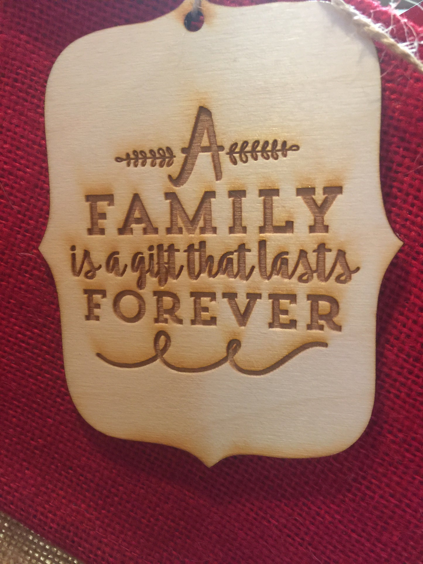 Wooden engraved ornaments